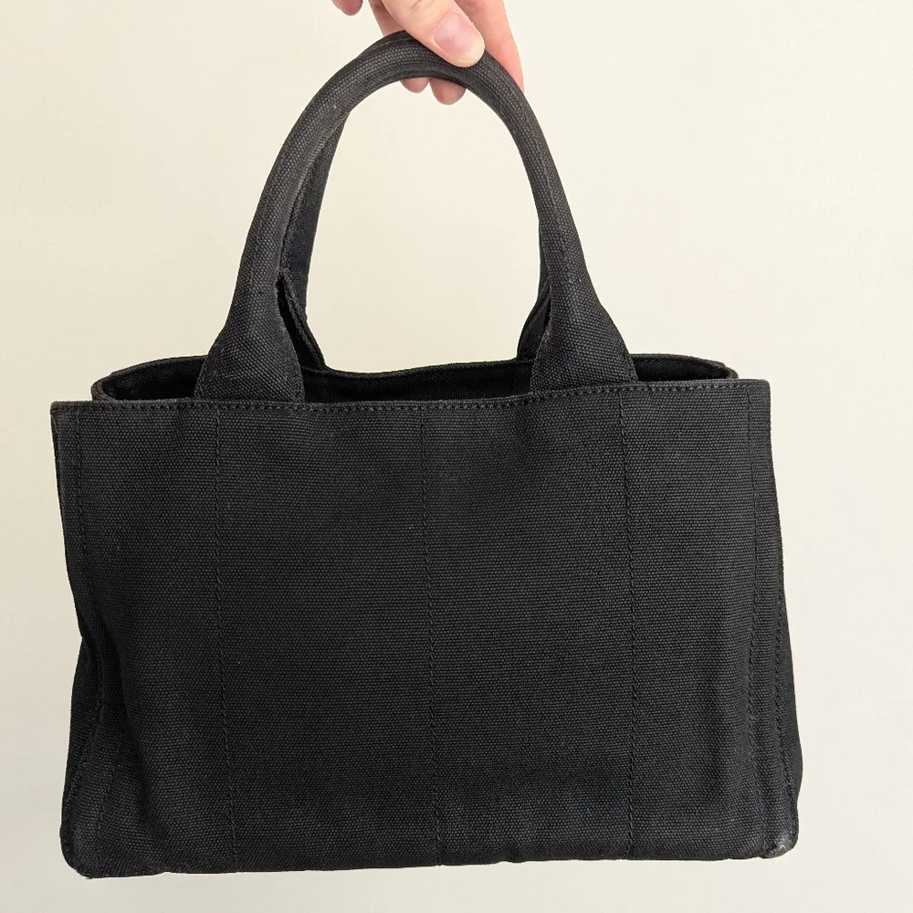 Black Prada Canapa Studded & Rhinestone Bag - Picture 13 of 17